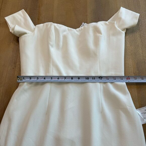 Dress The Population Bailey Dress in‎ Off-White Size Large - Picture 6 of 14